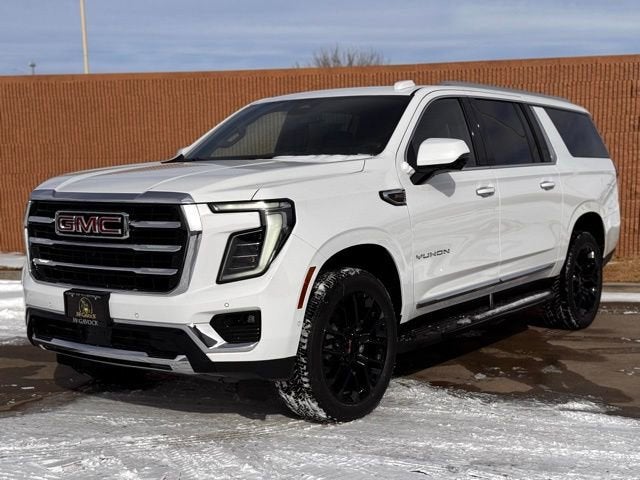 2026 GMC Yukon XL Elevation in Summit White — front three-quarter view